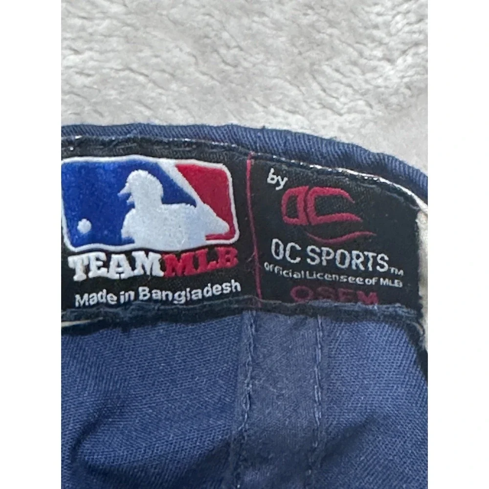 OC Sports New York Yankees Hat Navy Blue Team MLB Curved Cap Winged 8 Logo